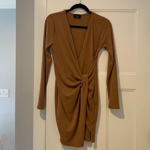 VICI Medium NBW Camel Wrap Dress